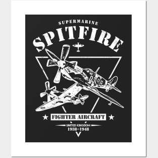 Supermarine Spitfire WW2 Fighter Posters and Art